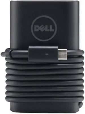 Dell 45-Watt AC Adapter with 3.28 ft Power Cord - 1 Pack - 120 V AC, 230 V DC Input - 20 V DC/2.25 A Output
