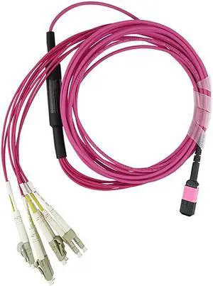 Dell EMC CBL-MPO12-4LC-OM4-7M Multi-mode OM4 Patch Cable - 4x LC Duplex - MPO - UPC - 7.5 Meter