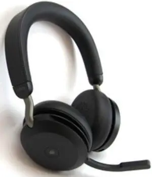 Jabra Evolve2 75 Headset - Stereo - Wireless - Bluetooth - 98.4 ft - 20 Hz - 20 kHz - On-ear - Binaural - Ear-cup - MEMS Technology Microphone - Noise Canceling - Black