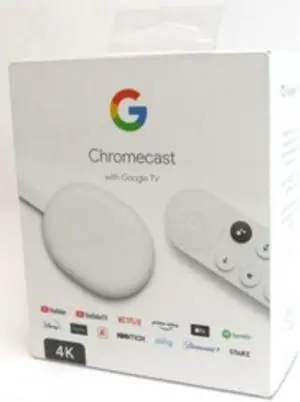 Google Chromecast Network Audio/Video Player - Wireless LAN - Snow - Dolby Atmos, Dolby Digital, Dolby Digital Plus - Internet Streaming - 4K UHD - 2160p - HDMI - USB Google Chromecast Network Audio/Video Player - Wireless LAN - Snow - Dolby Atmos, Dolby Digital, Dolby Digital Plus - Internet Streaming - 4K UHD - 2160p - HDMI - USB