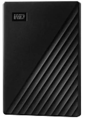 WD My Passport 2 TB Portable Hard Drive - External - Black - USB 3.2 - 256-bit Encryption Standard