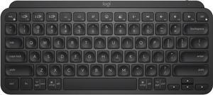 Logitech MX Keys Mini Minimalist Wireless Illuminated Keyboard Compact Bluetooth Backlit USBC Compatible with Apple macOS iOS Windows Linux Android Metal Build  BLACK