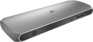 Corsair TBT100 Thunderbolt 3 Dock - for Notebook/Monitor - 85 W - USB Type C - USB Type-C - Network (RJ-45) - HDMI - Thunderbolt - Wired