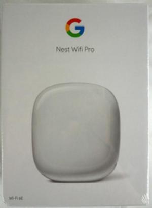 Google GA03030-US Nest Wi-Fi Pro 6E AXE5400 Mesh Wi-Fi Router - Tri-Band - RJ45 - Bluetooth - 2200 sq. ft. - Up to 5.4 Gbps - Snow