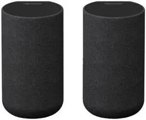 Sony SARS5 Rear Channel Speakers - 180 Watts - 6 Channels - Digital Amplifier - Wireless - Wi-Fi - Bluetooth - Built-in Battery - Black Sony SARS5 Rear Channel Speakers - 180 Watts - 6 Channels - Digital Amplifier - Wireless - Wi-Fi - Bluetooth - Built-in Battery - Black