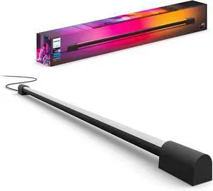 Philips 569129 Hue Play Gradient Light Tube - Compact - LED - 1100 to 1540 Lumens - Multicolor - Bluetooth - IP20 - Black