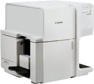 Canon 1749C002 CX-G6400 4-inch Inkjet Card Printer - 1200 x 1200 Dpi - 8.27 to 29.92 Mil - Dye-Based Ink - USB 2.0 - White