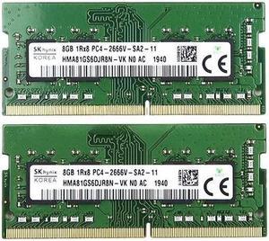 Hynix HMA81GS6DJR8N-VK 8GB Laptop Memory Module - DDR4 - 2666 MHz - 1RX8 - CL19 - 1.2 Volts - 260-Pin - SO-DIMM