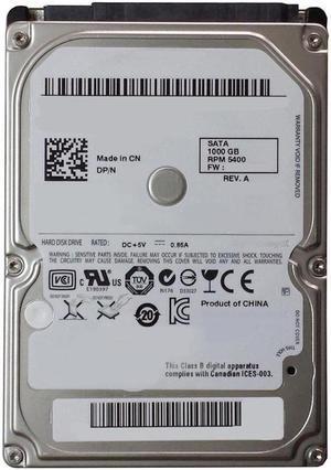 Dell 5W8MF 1U7172-030 Hard Disk Drive - 1 TB - 5400 RPM - SATA - 2.5 Inches - 7mm - MLC - NAND - 512e - 128 MB