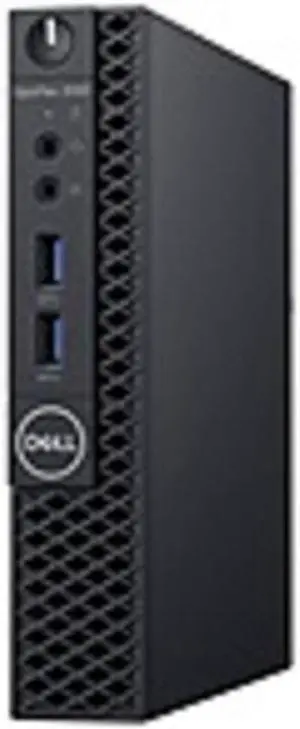 Dell OptiPlex 3000 3060 Desktop Computer - Intel Core i5 8th Gen i5-8500T 2.10 GHz - 4 GB RAM DDR4 SDRAM - 500 GB HDD - Micro PC - Windows 10 Pro 64-bit - English Keyboard