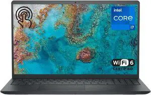 Dell Inspiron 3530 I3530-7837BLK-PUS 15.6 Inches FHD Touchscreen Laptop - Intel i7-1355U (13th Gen) - 16 GB DDR4 RAM - 1 TB NVMe Solid State Drive - Realtek RTL8852BE Wi-Fi 6 - Windows 11 Home - ...