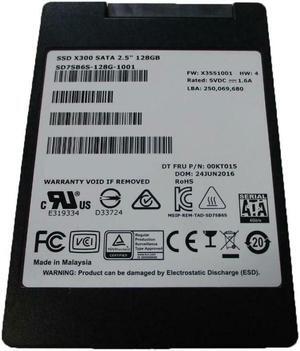 Lenovo 00KT015 SanDisk SD7SB6S-128G-1001 X300 128GB Internal Solid State Drive - 2.5-inch - 7mm Height - SATA III 6Gbps - Triple-level Cell (TLC) - 512e