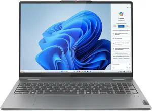 Lenovo IdeaPad 5 16IRU9 83DU0006US 16 Inches WUXGA Touchscreen 2-In-1 Laptop - Luna Gray - Intel Core 5 120U 1.4 GHz - 16 GB DDR5 RAM - 512 GB NVMe Solid State Drive - LCD - Windows 11 Home