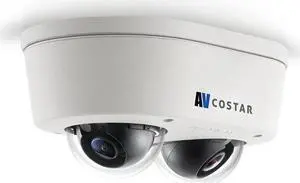 Arecont Vision AV16956DN-28 MicroDome Duo Series 16MP Outdoor Network Dome IP Camera - 2.8mm Lenses - Remote Focus - NightView - On-Screen Display - Outdoor Rated IP66 - Outdoor Rated IP66