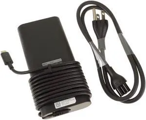 Dell K00F5 (Delta DA130PM170) 130 Watts E5 AC Adapter With 3-Prong Power Cord - Black - USB-C