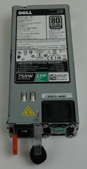 Dell 061XT Redundant Power Supply For Poweredge R640 R740 - 750 Watts - 100 to 240 Volts - 80 Plus Platinum