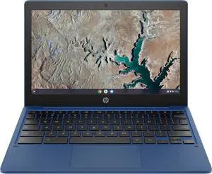 HP 11a-na0090nr 60G03UA 11.6 Inches HD Chromebook - Indigo Blue - 4 GB - 64 GB Flash Memory - Octa 8 Core - MediaTek Chip - 1366 x 768 - ChromeOS - English Keyboard - Front Camera, Webcam - IEEE ...