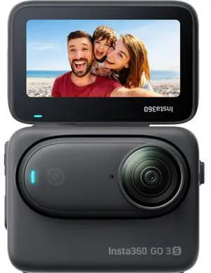 Insta360 GO 3S CINSAATA_GO3S13 Digital Camcorder - Midnight Black - 2.2 Inches Touchscreen - 4k - High Dynamic Range (HDR)
