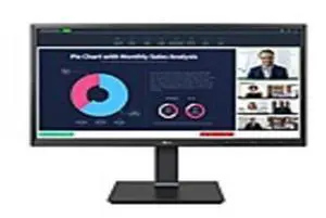 LG 24BP750C-B 24" Class Webcam Full HD LCD Monitor - 16:9 - Black - 23.8" Viewable - In-plane Switching (IPS) Technology - WLED Backlight - 1920 x 1080 - 250 Nit - 5 ms - Speakers - HDMI