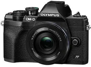 Olympus OM-D E-M10 Mark IV 20.3 Megapixel Mirrorless Camera with Lens - 0.55" - 1.65" - Black - 4/3" Sensor - Autofocus - 3" Touchscreen LCD - 3x Optical Zoom - Sensor-shift, Digital (IS) - 5184 ...