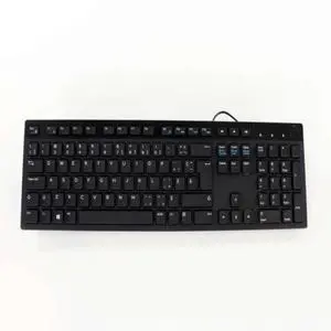 Dell MMF22 105 Keys Wired Keyboard - Black - USB 2.0 - Canadian MultiLingual - Non-Backlit - QWERTY - KB216-B