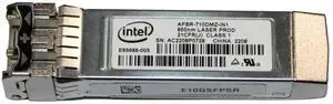 Intel AFBR-710DMZ-IN1 10 Gbps SFP+ Transceiver - 1000BASE-SX / 10GBase-SR Ethernet - 400 Meter - 850 Nanometer - OM4 - Multimode - Datacom - LC - Optical