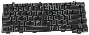 Dell MT749 Replacement AlienFX RGB Backlit Keyboard with Cables - Black - 83-key - US-English