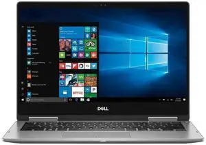 Dell Inspiron 7373 I7373-5558GRY-PUS 13.3 Inches 2-in-1 Touchscreen Laptop - Silver - Full HD - 8th Gen Intel Core i5-8250U CPU - 1.80 GHz, Up to 3.40 GHz - 8GB RAM - 256GB Solid State Drive - ...