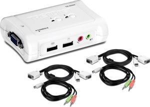TRENDnet TK-207K 2-port USB (Universal Serial Bus) KVM (Keyboard, Video, Mouse) Switch Kit