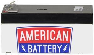 American Battery RBC35 852857000357 Replacement UPS Battery - Black - 12 Volts - Lead-Acid - 3.2 Ah