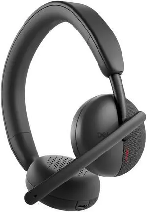 Dell WL3024 Pro WL3024-DWW On Ear Wireless Headset - Black - Bluetooth 3.2 - Detachable USB-C Cable - Stereo
