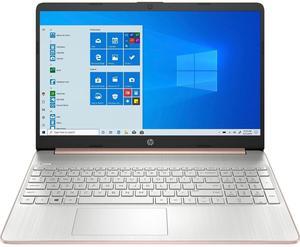 HP 15-DY0023DS 3Y8E7UA 15.6 inches Laptop - Pale Rose Gold, Natural Silver - Celeron N4020 1.1 GHz - 8 GB DDR4 - 256 GB Solid State Drive - Win 10