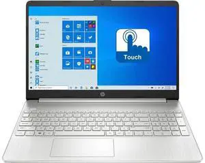 HP 15-dy2056ms 2Q2E6UA 15.6 Inches Touchscreen Full HD Laptop - Silver - Intel Core i5-1135G7 11th Generation 2.4 GHz - 12 GB DDR4 - 256 GB NVMe Solid State Drive - Window 10 Home