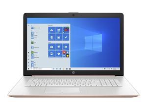 HP 17-by2018ds 22C73UA 17.3 Inches HD+ Laptop - Pale Rose Gold, Natural Silver - Intel Celeron N4020 1.1 GHz - 8 GB DDR4 - 128 GB NVMe Solid State Drive -DVD-RW - Window 10 Home 64-Bit - LCD