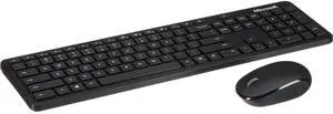 Microsoft QHG-00001 Wireless Keyboard and Mouse Bundle - Black - Bluetooth - Tactile