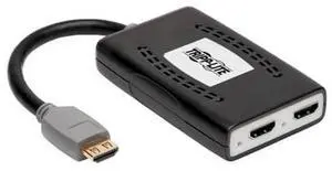 Eaton Tripp Lite B118-002-HDR-V2 2-Port HDMI Splitter - 4K @ 60 Hz - HDR - HDCP 2.2 - USB