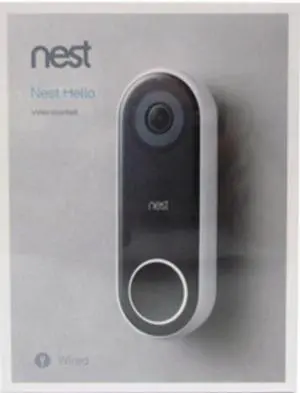 Nest Hello Video Door Phone Sub Station - 3 Megapixel - 160° Diagonal - Full-duplex - Door Entry
