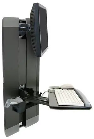 Ergotron 60-609-195 StyleView Mounting Kit - Steel - Lift, Pan, Tilt - Adjustable Height - Black