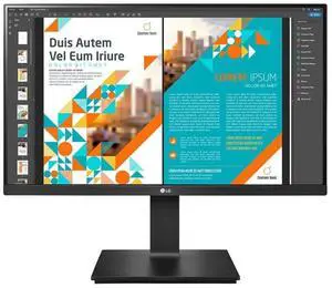 LG 24BP55Q-B - LED monitor - 24 inches - 2560 x 1440 QHD -75 Hz - IPS - 300 cd/m - 1000:1 - HDR10 - 5 ms - 2xHDMI - Monitor Port - Black