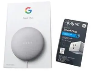 Google Nest Mini 2nd Gen. GA02498-US Voice Assistant and Smart Plug - Chalk - Wi-Fi - Bluetooth