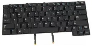 Dell HTNKH 83-key US-English Qwerty Backlit Keyboard - Black - Center Pointer