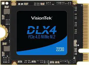 VisionTek DLX4 2 TB Solid State Drive - M.2 2230 Internal - PCI Express NVMe (PCI Express NVMe 4.0 x4) - Desktop PC Device Supported - 1000 TB TBW - 4985 MB/s Maximum Read Transfer Rate - 256-bit ...