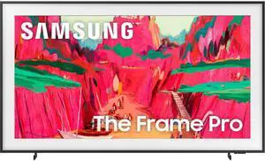 Samsung QN65LS03FWFXZA The Frame Pro LS03FW 65-inch 4K HDR Neo QLED Smart TV with Modern Frame Design - 3840 x 2160 - 120 Hertz - Tizen OS - Black