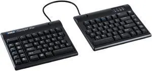 Kinesis Freestyle2 KB800PB-BT-20 Ergonomic Bluetooth Keyboard - Black- Multichannel Technology - 20in Separation