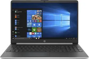 HP 15-dy1076nr 7PD80UA 15.6 Inches HD Notebook - Natural Silver - 10th Gen Intel Core i5-1035G1 1.0 GHz - 8 GB DDR4 RAM - 256 GB NVMe Solid State Drive - Windows 10 Home 64-Bit