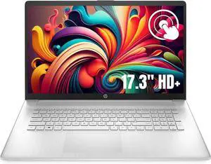 HP 17-CA0011DS 5HV19UA 17.3 Inches Touchscreen Laptop - Natural Silver - AMD Ryzen 3 2300U 2 GHz - 8 GB DDR4 RAM - 1 TB Hard Disk Drive - AMD Radeon Vega 6 Graphics - DVD-Writer - Windows 10 Home