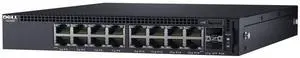 Dell 463-5910 (Dell 9PN0D) X1018P 16-ports PoE Network Switch - Black - Gigabit Ethernet - 1U - Rack-mountable - Power Supply
