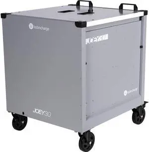 LocknCharge Joey 30 LNC9-10559 Mobile Charging Cart - Grey - 30-Unit - Keyed Padlock