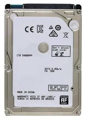 Dell 58Y8N (Hgst 0J22413) 1 TB Internal Hard Disk Drive - 5400 RPM - 9.5 Millimeters/2.5 Inches Form Factor - SATA - 6 Gbps