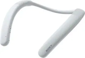Sony SRS-NB10/W Wireless Neckband Speaker With Mic - White - 98.42 Feet - IPX4 Splash-resistant, Lightweight - Bluetooth